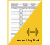 Gym Workout Log Book: Fitness Training & Exercise Tracker for Strength, Cardio & Weight Training | Record Sets, Reps, Weights & Progress | Large 8.5 x 11 Inch, 100 Pages