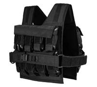 GYMAX Chaleco Lastrado, Chaleco de Peso Ajustable 30/20 kg con Hombro Acolchado para Entrenamiento de Musculación y Fuerza, Crossfit para Hombres y Mujeres, para Casa, Gimnasio (124-148cm, 20 kg)