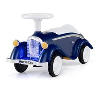 GYMAX Coche para niños pequeños, Juguete para Sentarse en el Asiento con Almacenamiento Debajo del Asiento, bocina y Faro LED, Coche Deslizante de pie a Piso para Interiores y Exteriores, para niños