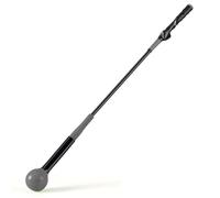 GYMAX Entrenador de Swing para Golf, Palo de Práctica de Golf con Pesas y Corrección del Ritmo, Flexibilidad, Equilibrio, Tempo y Fuerza, para Interior/Exterior (80 cm,Gris)