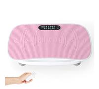 GYMAX Plataforma Vibratoria para Pérdida de Peso, Plataforma Vibración Muscular con 10 Intensidades de Velocidad Ajustables y Control Remoto, Placa de Vibración Todo Cuerpo Ejercicio en Casa (Blanco)