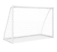 GYMAX Portería de fútbol para niños, 6 pies x 4 pies de PVC con poste grueso y esquinas reforzadas, porterías de fútbol portátiles para jardín (183 x 82 x 120)