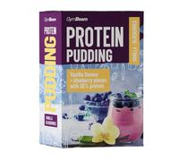 GymBeam Pudín de proteínas, concentrado de suero y colágeno, sabor vainilla y arándanos o chocolate, 500 g