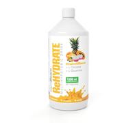 GymBeam ReHydrate Ion Supply Drink Hipotónica con Vitaminas, Minerales, Taurina, L-Carnitina, L-Glutamina, Rápida Absorción, Sabor Fruta Tropical, 1000 ml.