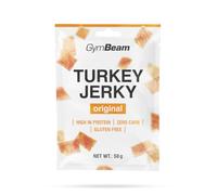 GymBeam Turkey Jerky, snack de carne seca, 100% carne de pavo, 50 g (1 paquete)