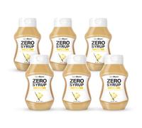 GymBeam ZERO SYRUP Vainilla - Salsa sin azúcar ni grasa, jarabe de cobertura, 320 ml (paquete de 6)