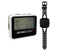 Gymboss Temporizador de intervalo y cronómetro y correa de reloj Gymboss - Paquete (blanco/gris)