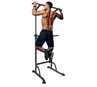GYMFLEX Power Tower Estación de Entrenamiento con Barra para Flexiones, soporte multifuncional para flexiones con altura ajustable para el hogar