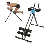 GYMFORM Maquina Banco Abdominales AB Generator, Entrenamiento de abdomen, Espalda, Fitness en casa, Abs, Ejercita todo el cuerpo, Plegable, Con Contador de calorías