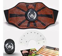 Gymform Total ABS Platinum, Electroestimulador Muscular Abdominales + Set 10 electródos, Trabaja Todos los músculos, 9 programas, 10 Niveles de Intensidad, Estimulación EMS