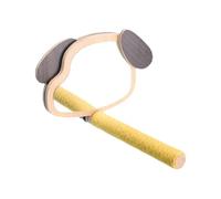 Gymnase Jeu Oiseaux - Aire Escalade Pour Perruches | Bois Support Miroir Accesorio - Perchoir Avec Miroir Forme Oreille De Chiot Favorisant Estimulación Mental Exercice et Amusement Intérieur Cage