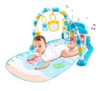 Gymnases Et Tapis De Jeu Pour Tout-Petits - Salle De Sport 5 En 1 | Jeu Sur Le Ventre Et Exploration Sensorielle Précoce Pour Nouveau-Né Ďe 3 À 6 Mois, Tapis Ďe Fitness Multifonctionnel Éveil Motricit