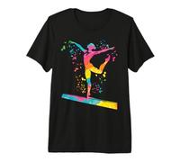 Gymnast on Balance Beam - Gimnasia artística para niñas y niños Camiseta Premium