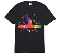 Gymnast on Balance Beam - Gimnasia artística para niñas y niños Comfort Colors Adult Heavyweight T-Shirt