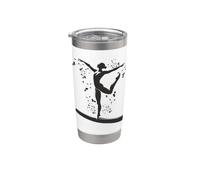Gymnast on Balance Beam - Gimnasia artística para niñas y niños Vaso térmico de acero inoxidable de doble pared