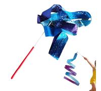 Gymnastics And Dance Ribɓóns , Ğymnastics Ribbon Poles Gold Star Gradient Ribɓons , Artistic Dance Performance Props For Girls Children, For Dancê Gymnastiсs Games Birthday School Family, 1 Set