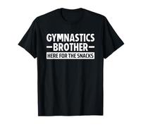 Gymnastics Bro Brother Here For The Snacks Camiseta