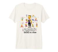 Gymnastics Mom Funny Ducks Gymnastics Mama Camiseta Premium