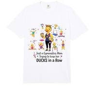 Gymnastics Mom Funny Ducks Gymnastics Mama Comfort Colors Adult Heavyweight T-Shirt