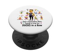 Gymnastics Mom Funny Ducks Gymnastics Mama PopSockets PopGrip Adhesivo