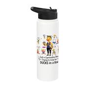 Gymnastics Mom Funny Ducks Gymnastics Mama Stainless Steel Insulated Water Bottle