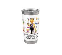 Gymnastics Mom Funny Ducks Gymnastics Mama Vaso térmico de acero inoxidable de doble pared