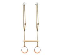Gymnastics Rings, Jungle Gym Climbing Rings, Indoor and Outdoor Obstacle Course Playground Equipment, Sensory Balance Game for Backyard, Playroom, and Fitness Activities