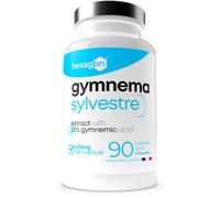 Gymnema Sylvestre 400mg - Hasta +3 Meses de Cura - Apoyo Natural - Metabolismo - Control de los Antojos de Azúcar - 90 Cápsulas Vegetales - Vegano - Hexagon