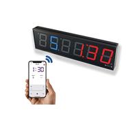 GymNext Flex Timer - Edición de Casa - Reloj Digital LED de Pared - Controlado Desde la aplicación móvil por Bluetooth