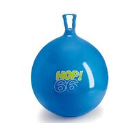 Gymnic Pelota Hinchable Hop Ø 65 Azul con asa para niños, un Juego dinámico y Divertido para desarrollar el Equilibrio y la coordinación, Ideal para Actividades de motricidad.