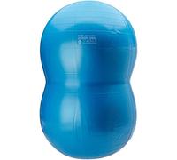 Gymnic Physio Roll Plus Ø 70 cm/L 115 cm Azul, Pelota Doble para Fisioterapia, con Sistema antiexplosión y Sistema BRQ, Ideal para Ejercicios de Equilibrio, coordinación y rehabilitación motora