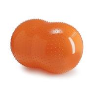 Gymnic Sens'o'Roll Ø máx. 50 cm/L 80 cm Pelota Doble de Gimnasia Naranja, para Fisioterapia y rehabilitación, con relieves de Masaje, Ideal para el Equilibrio, la Movilidad y la percepción táctil