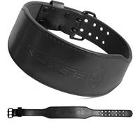 Gymreapers Cinturón de Levantamiento de Pesas- Cinturón de Cuero Profesional Resistente de 7 mm con Hebilla Ajustable - Soporte estabilizador de la Parte Inferior de la Espalda de 4 Pulgadas de Ancho