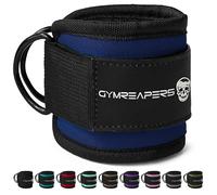 Gymreapers Correa de tobillo (individual) para contragolpes de máquina de cable, entrenamientos de glúteos, ejercicios de parte inferior del cuerpo, correa de pierna ajustable con acolchado de