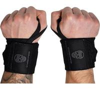 Gymreapers Muñequeras de levantamiento de pesas (grado de competición) de 18 pulgadas, soporte de muñeca de calidad profesional con lazo resistente para el pulgar, la mejor envoltura para