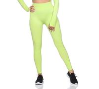 GYMSHARK Vital Seamless 2.0 Leggings para mujer, color: Amarillo Neón Melado; Talla: M