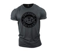 GYMTIER Unleash The Beast - Camiseta de gimnasio para hombre, culturismo, entrenamiento, levantamiento de pesas, ropa, gris, 3XL