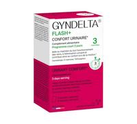 Gyndelta Flash+ Confort Urinario Femenino 6 Bolsas | Cura 3 Días | D-Manosa, Arándano 72mg PACs & Orthosiphon | Polvo Diluir Aroma Frutas Rojas | Desde los primeros signos | Fabricado en Francia