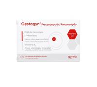 Gynea Gestagyn Preconcepción 30 Cápsulas - Suplemento para Preparar el Embarazo y la Fertilidad Femenina - Con Ferginate (Hierro), L-Metilfolato, Yodo, Vitamina D, Zinc y DHA