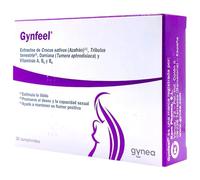 Gynea Gynfeel 30 Comprimidos - Con Extractos de Tribulus y Ashwagandha - Suplemento para la Salud Sexual Femenina y Vitalidad - Mejora el Deseo, la Excitación y el Placer