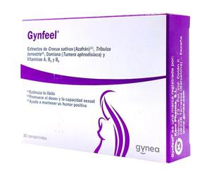 Gynea Gynfeel 30 Comprimidos - Con Extractos de Tribulus y Ashwagandha - Suplemento para la Salud Sexual Femenina y Vitalidad - Mejora el Deseo, la Excitación y el Placer
