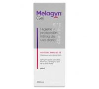 Gynea Melagyn Gel Íntimo Calmante 200 ml - Jabón Íntimo para la Prevención de Infecciones, Picor e Irritación - Con Aceite del Árbol del Té (Melaleuca Alternifolia)