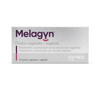 Gynea Melagyn Óvulos Vaginales - 10 Unidades - Con Aloe Barbadensis, Ácido Láctico y PHMB - Ayuda a Restaurar y Mantener las Condiciones Fisiológicas del Entorno Vaginal - Uso Adulto