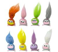 GyovinnJuwanua Pinza para el pelo de bola esponjosa, 8 piezas, accesorios para el día del cabello loco, pasadores para el cabello con boca de salchicha, juego de bonitos horquillas para bebé en 8