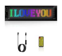 GYP-XPDQR Pantalla Flexible LED de Publicidad Brillante con Desplazamiento, Control de Aplicaciones, Pantalla LED de animación de patrón de Texto Personalizado, Barra, Fiesta (20 * 64 píxeles)