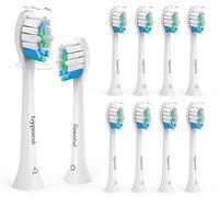 Gypoirul Cabezales de repuesto para cepillo de dientes Philips Sonicare, paquete de 10, cabezal de cepillo eléctrico para C3 C2 C1 4100 5100 6100 HX9023 G2 W Control óptimo de placa