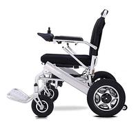 GYPPG Silla de Ruedas eléctrica de Lujo Silla de Ruedas eléctrica Plegable motorizada, Silla de Ruedas eléctrica Plegable Ligera, Potente Motor Dual, Adecuada para Personas Mayores y discapacitada