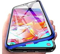 Gypsophilaa Funda para OnePlus Nord CE 3 Lite Adsorción Magnética Carcasa 360 Grados Protección Case Cover Transparente Ambos Lados Vidrio Templado Cubierta Choque Metal Flip Cover