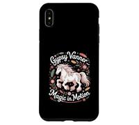 Gypsy Vanner Magic in Motion, Amante de los Caballos, equitación Carcasa para iPhone XS MAX