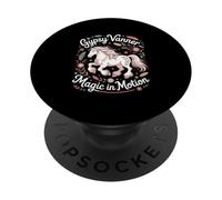 Gypsy Vanner Magic in Motion, Amante de los Caballos, equitación PopSockets PopGrip Adhesivo